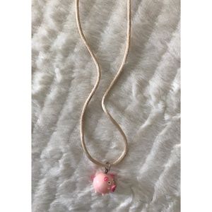 Pink Piggy Necklace